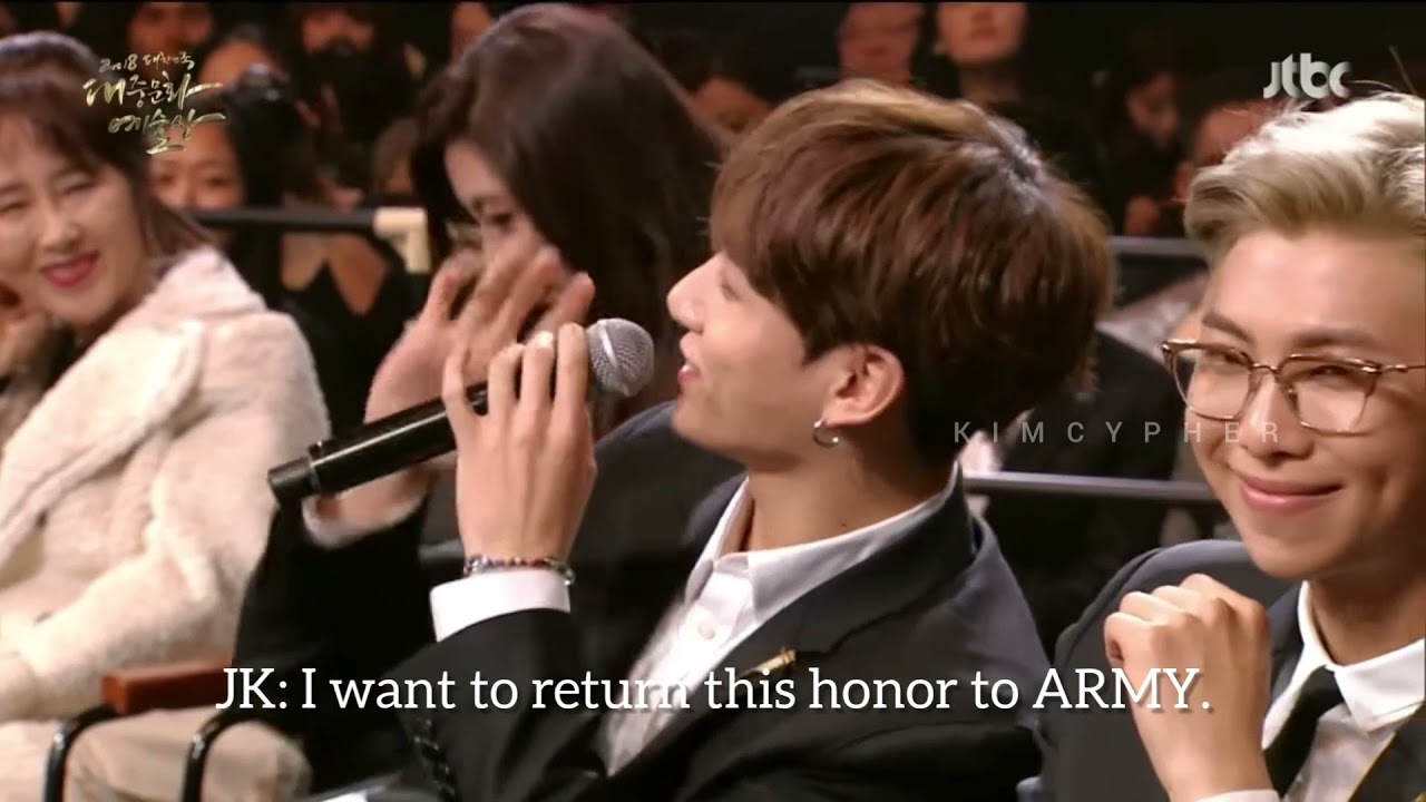 [ENG SUB] 181024 BTS at 2018 Korean Popular Culture and Arts Awards Quiz CUT