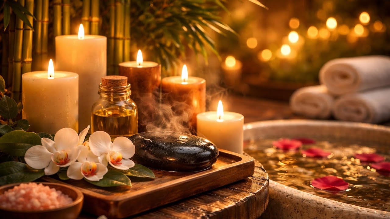 Luxury Spa Music 🕯️ Deep Sleep, Stress Relief & Massage | Candlelight Spa Ritual