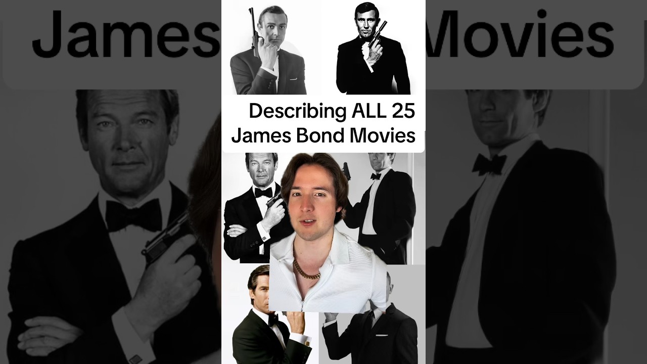 Describing ALL 25 James Bond Movies in Less than 1 Minute #shorts