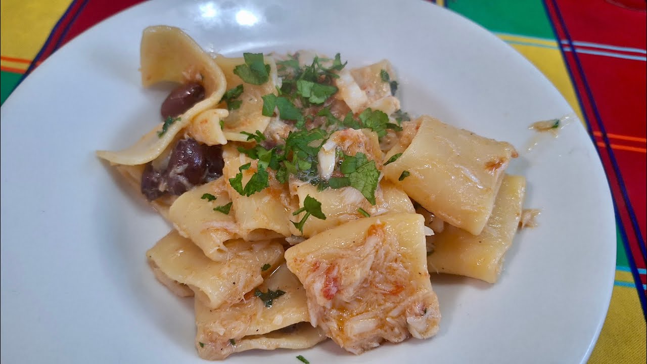 Paccheri con Baccalà! La ricetta che fa impazzire tutti 🍝