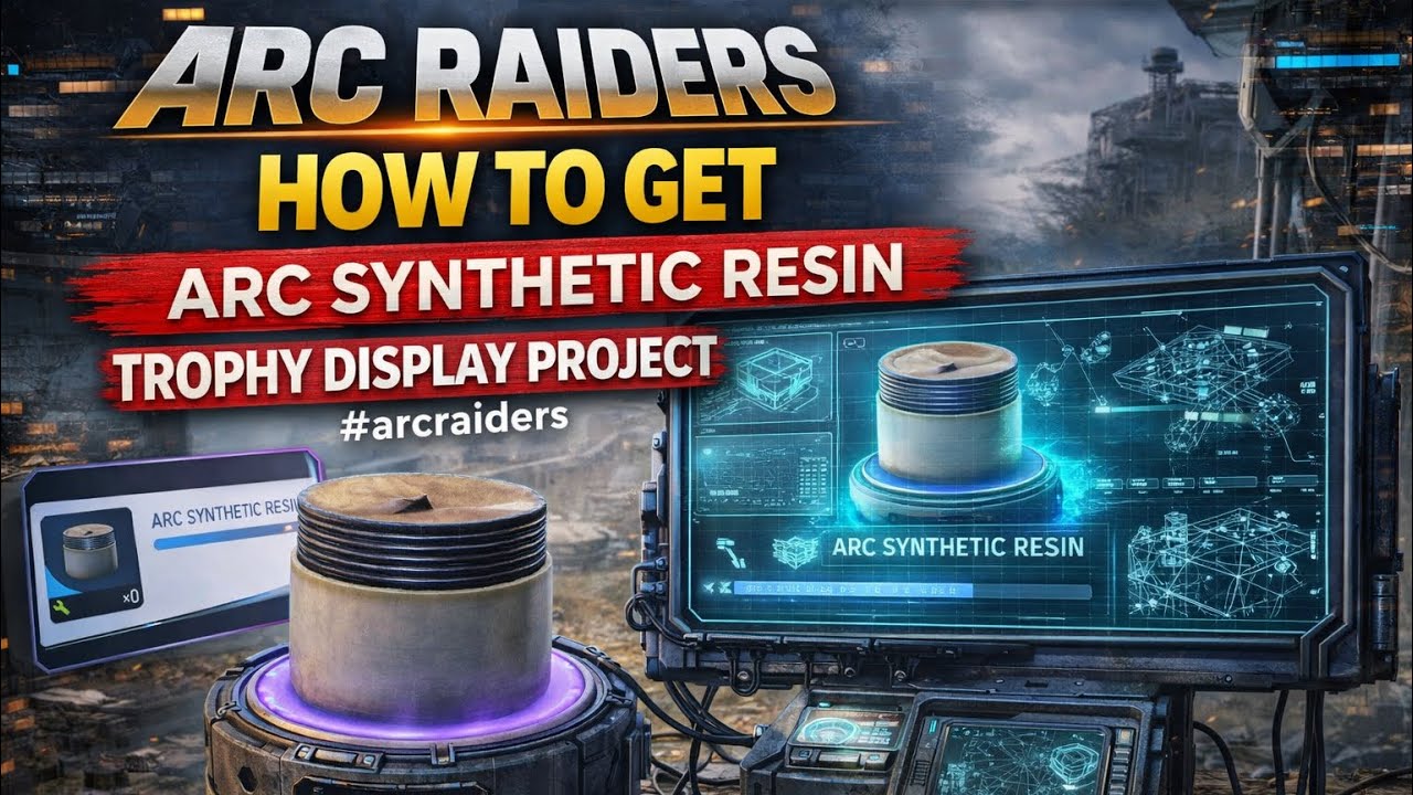 ARC RAIDERS HOW TO GET ARC SYNTHETIC RESIN TROPHY DISPLAY PROJECT LOCATION #arcraiders