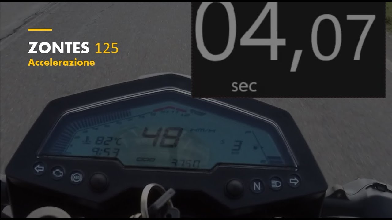 QUANTO VA LO ZONTES G1 125? || Accelerazione 0 - 100 km/h