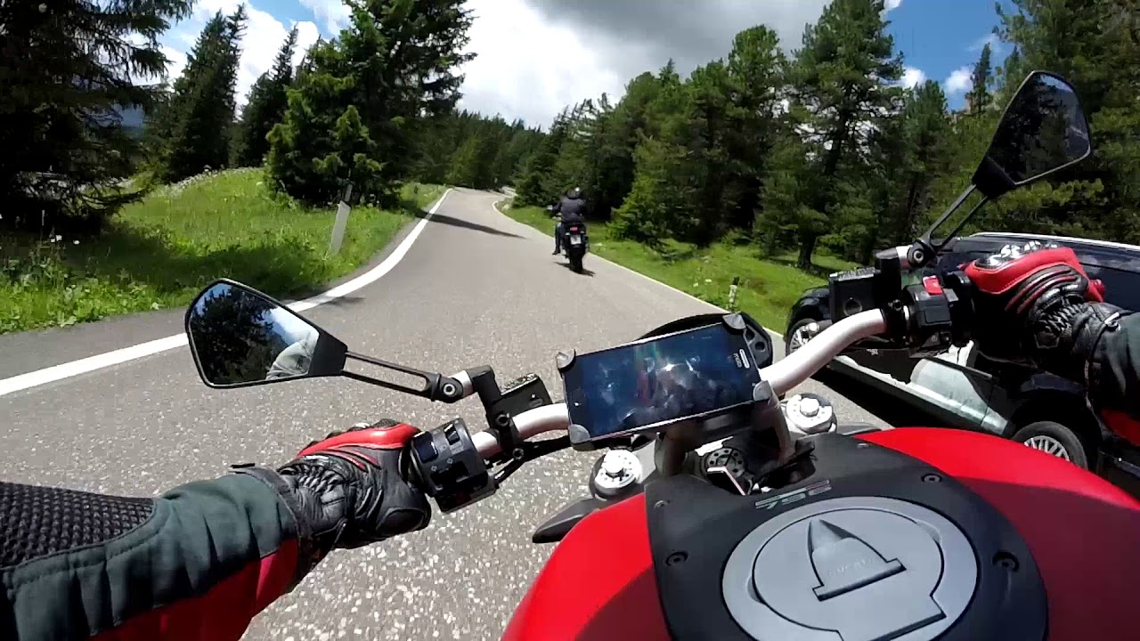 Ducati Monster 796 VS  KTM 1190 ADV  - ride On Board - [HD]
