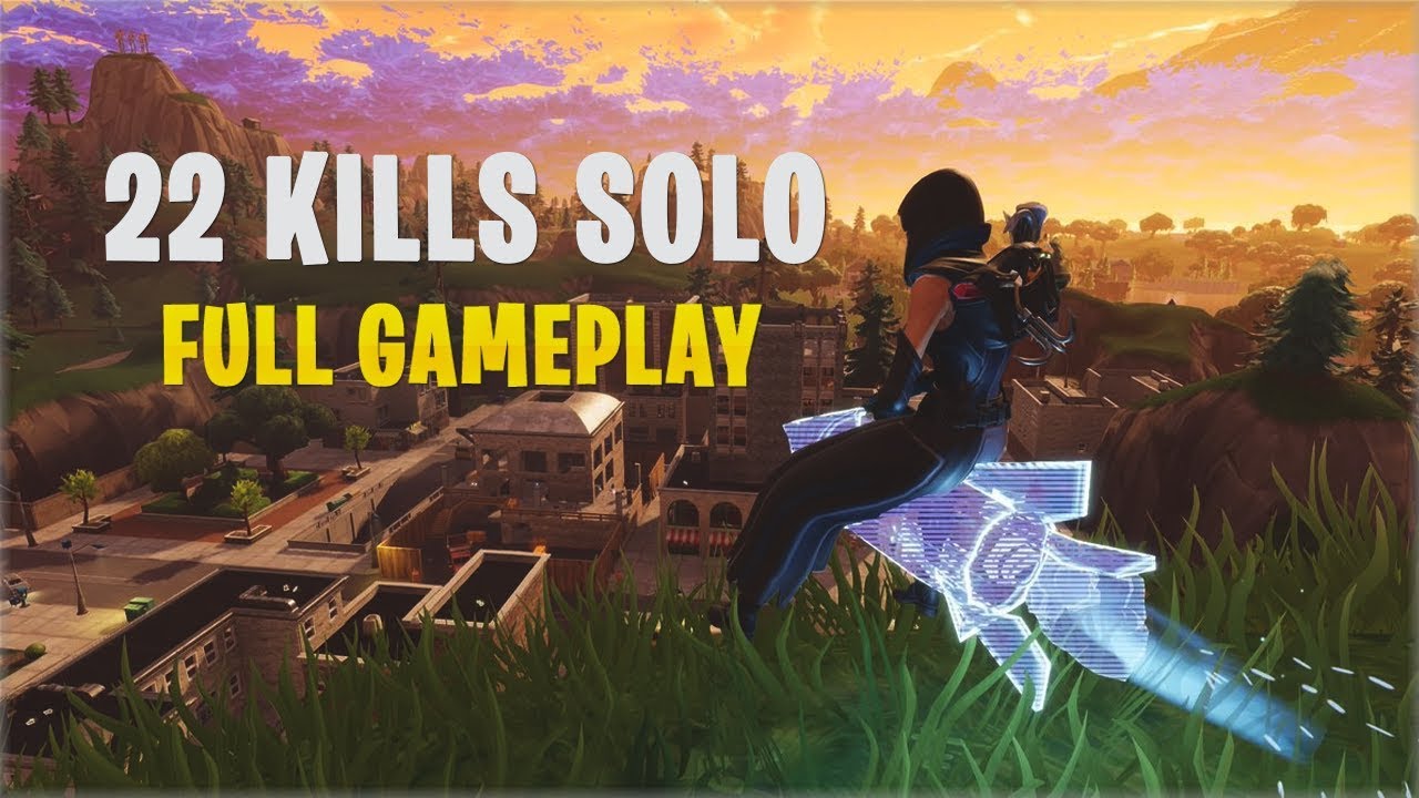 Fortnite 22 kills solo game | Full Gameplay | PS4