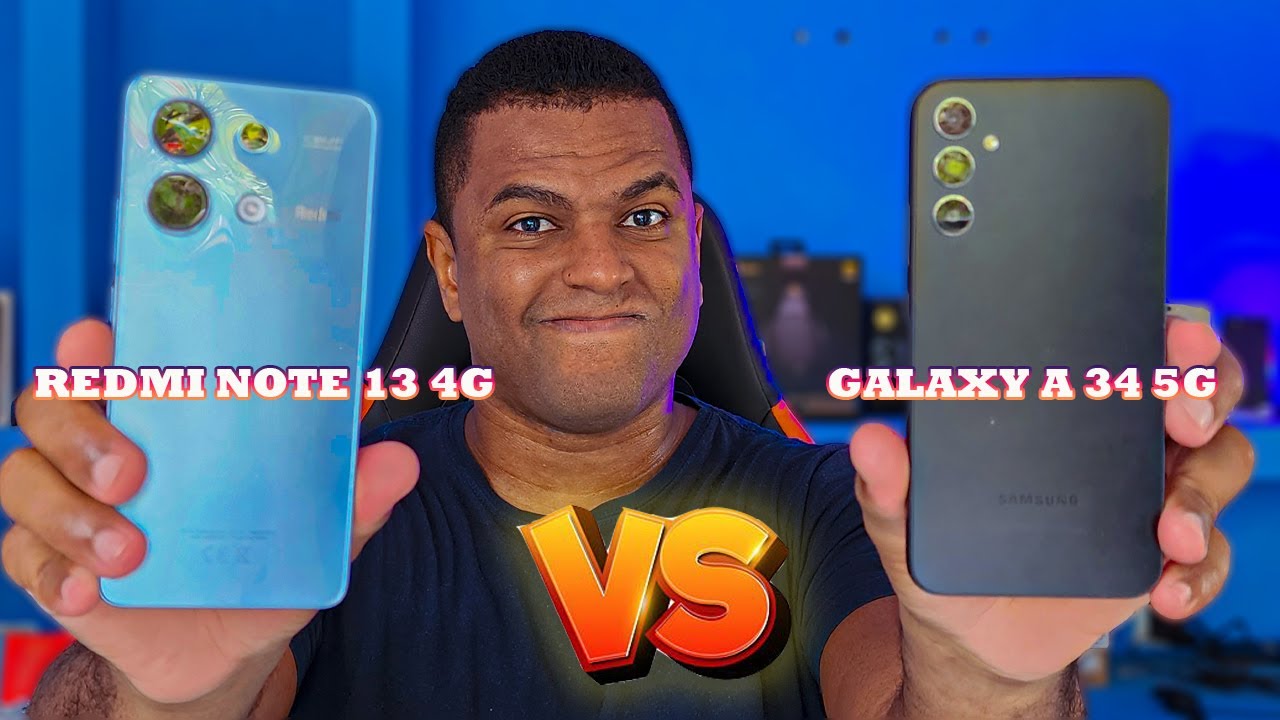 REDMI NOTE 13 4G VS GALAXY A34 5G QUAL É MELHOR?