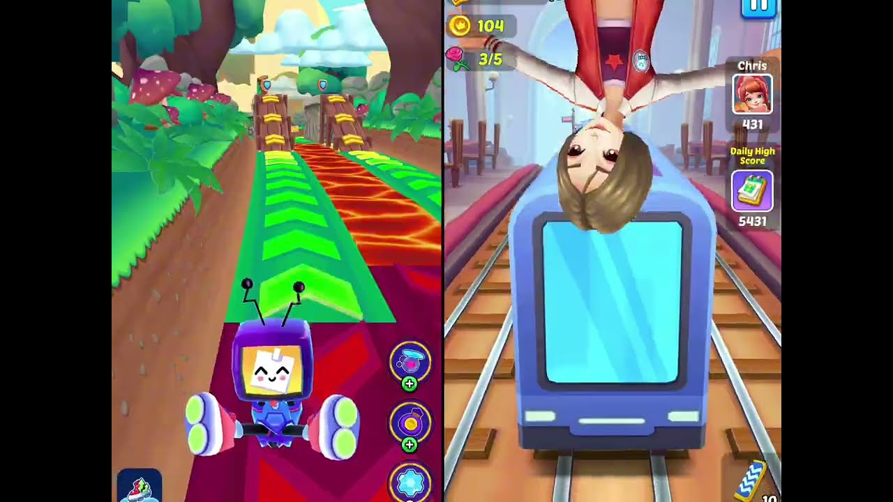 Kooply Run vs Subway Princess Runner Walkthrough iOS/Android Gameplay 
