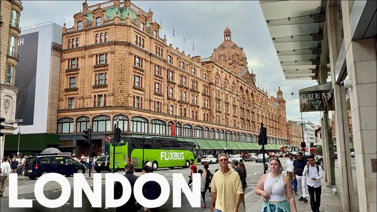 London Summer Walk 2025 | Bond Street To Harrods  | London Luxury Window Shopping [4K HDR]