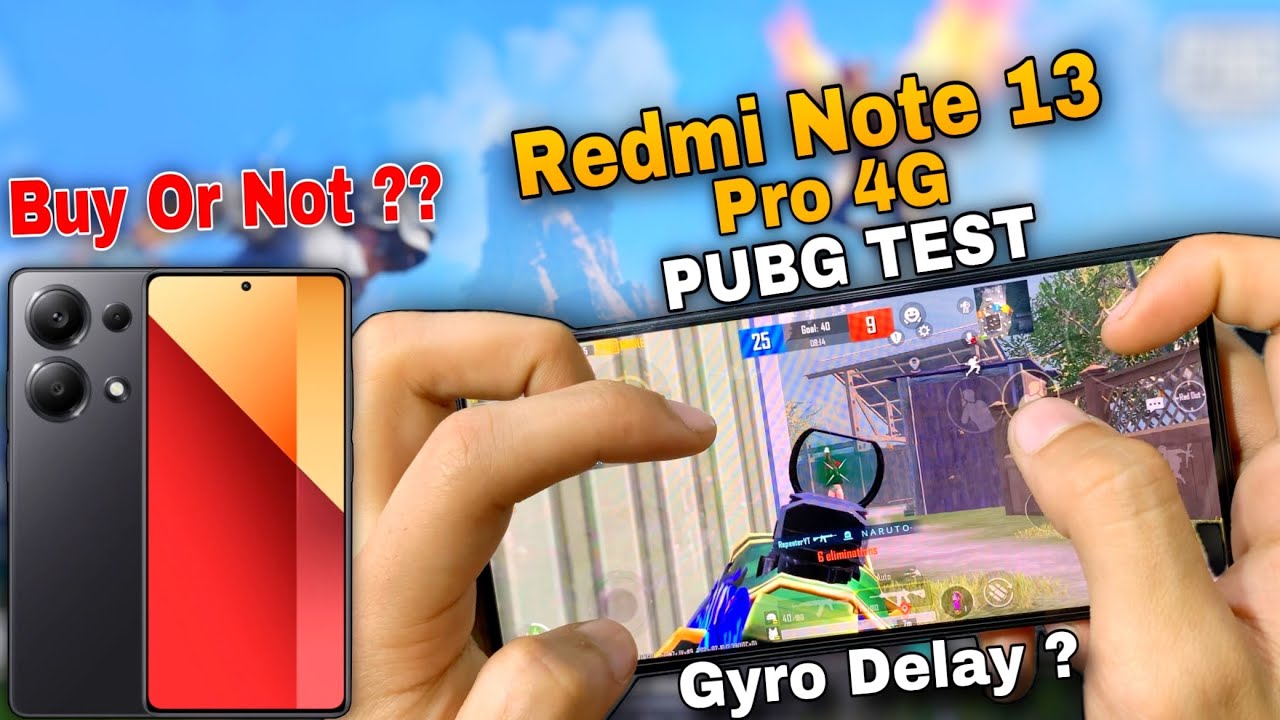 Redmi Note 13 Pro 4G Pubg HotDrop Test !!🔥🥵 | Graphics Test | Battery Test | Gyro & Fps Test
