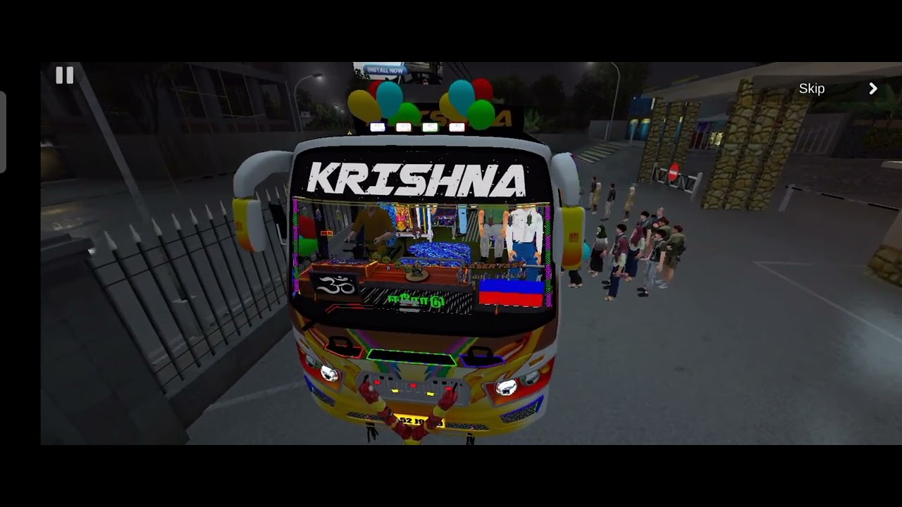 Krishna new bus mod release in Bus Simulator Indonesia