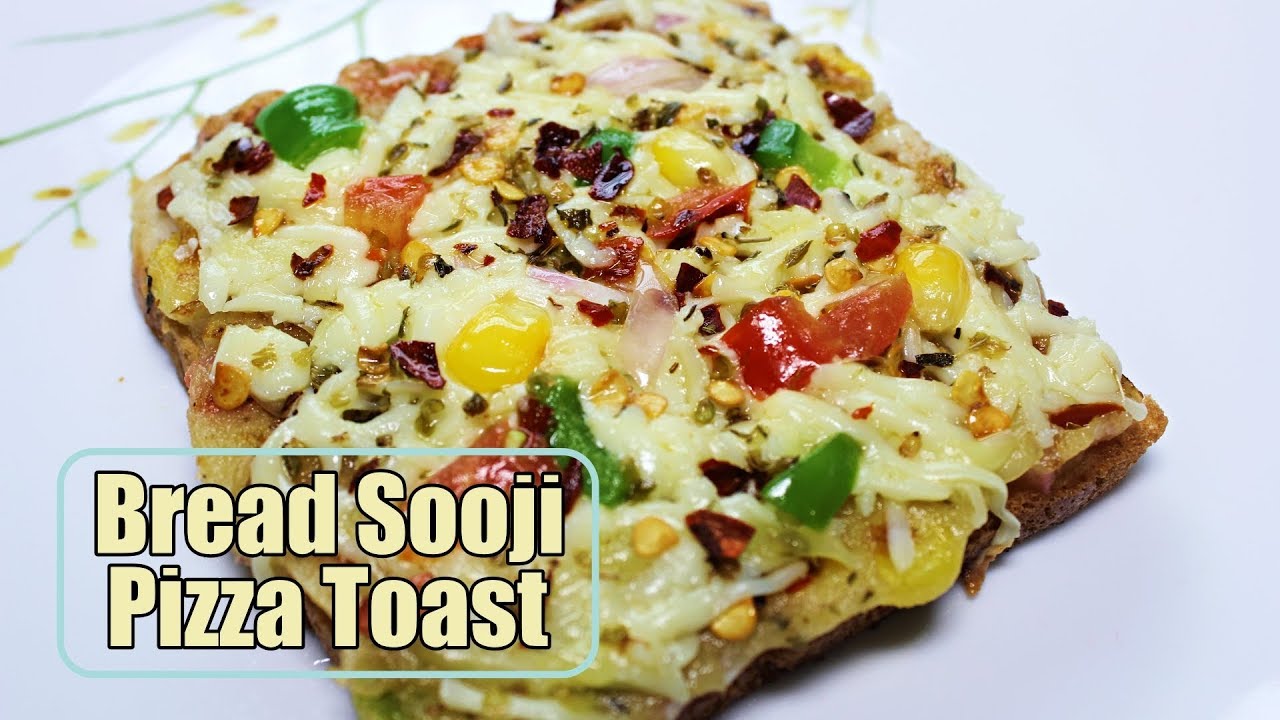 Bread Sooji Pizza Toast | Bread Pizza Toast on Tawa | Instant Rava/Semolina Toast | Kanak's Kitchen