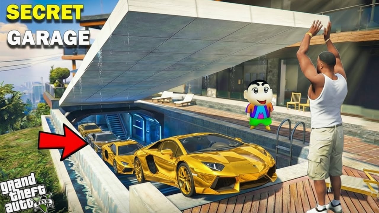 Franklin & Shinchan Search For The Most Secret Base Ever in GTA 5 ! || SHINCHAN & CHOP GTA 5 VIDEO