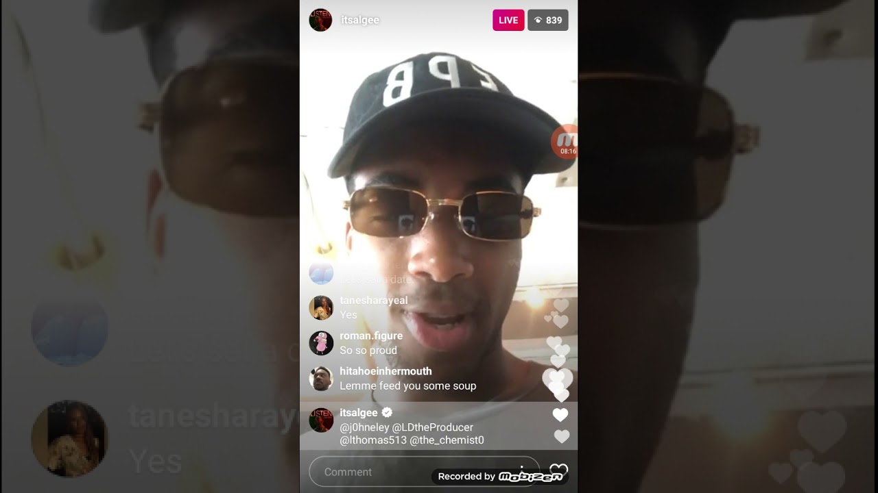 Algee Smith live video