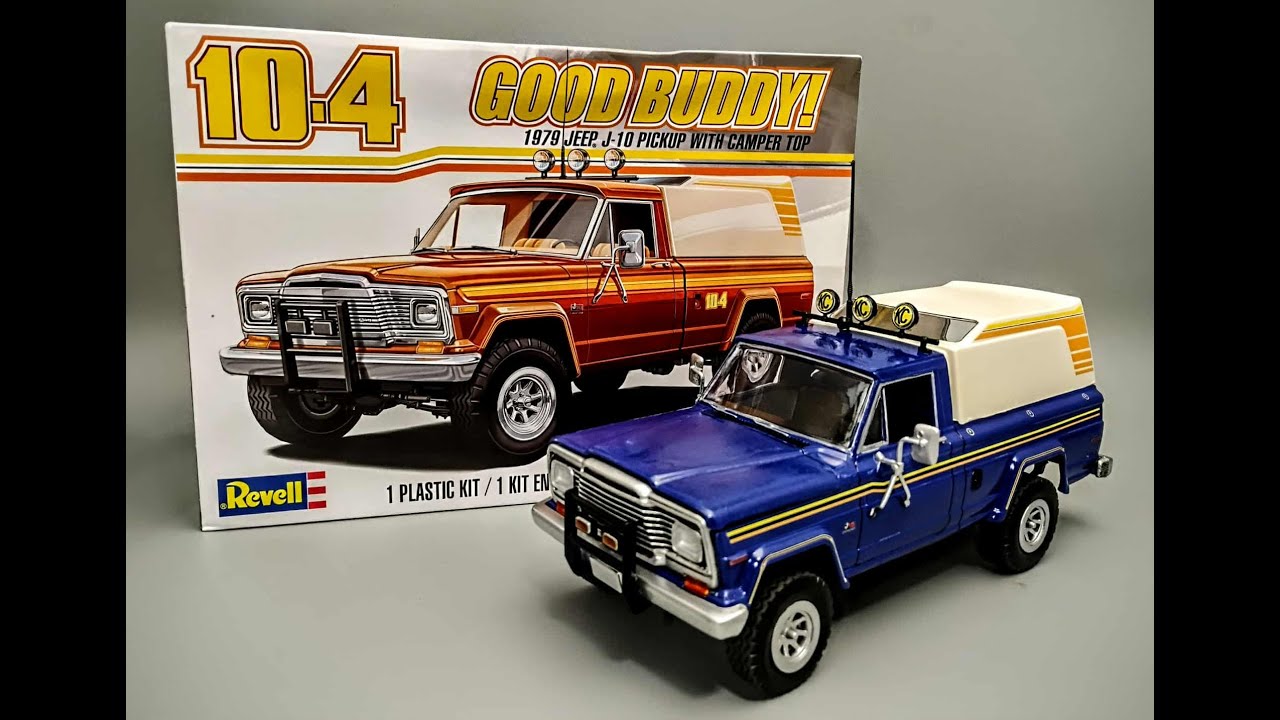 1979 Jeep J10 360 V8 Honcho Camper 1/24 Scale Model Kit Build How To Assemble Paint Decal Revell