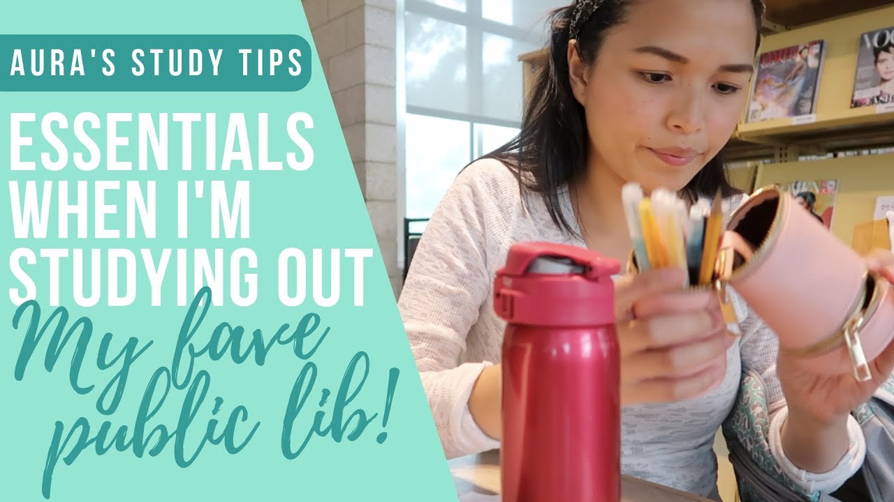 What's In My Study Out Bag + Inside A Free Public Library in LA