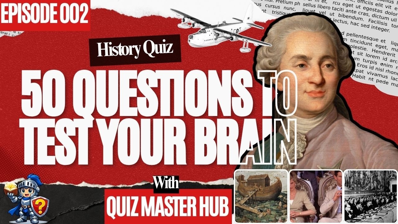 Test Your Brain Speed with This 50-Question History Quiz #quiz #generalknowledge #trivia