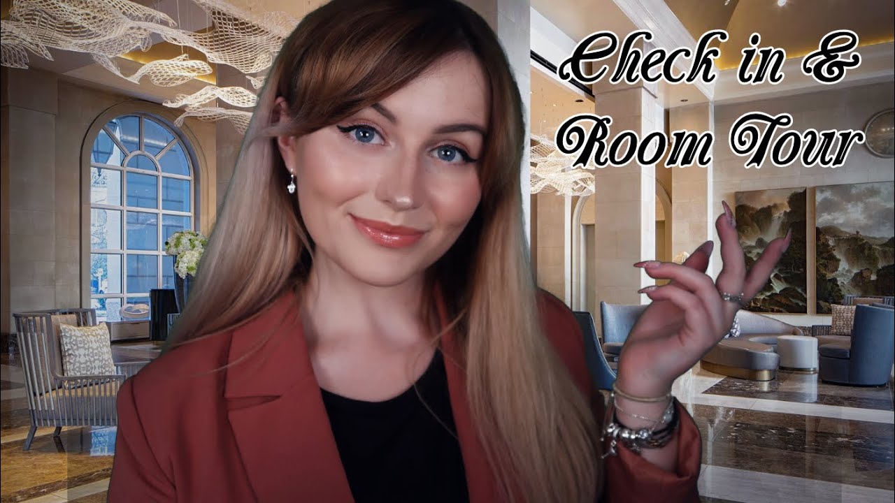 [ASMR] Hotel Check-in and Room Tour - Layered Sounds & Visual ASMR