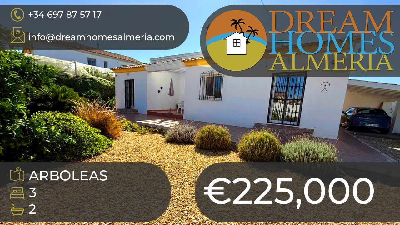 3 bed 2 bath villa within walking distance of Arboleas village