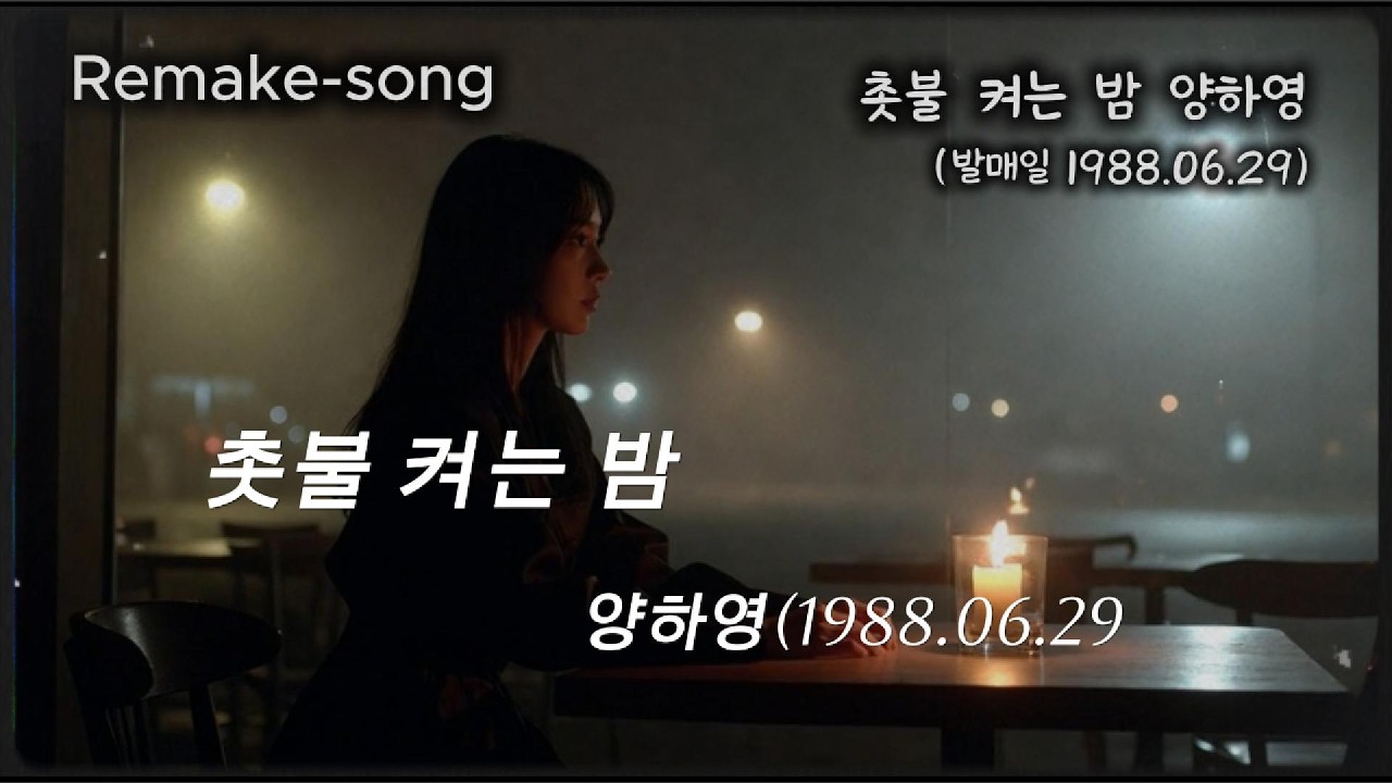 촛불 켜는 밤 양하영 (발매일 1988.06.29) 이곡 역시 옛 기억을 더듬어 찾은 노래네요~ 즐거운 감상 부탁드립니다