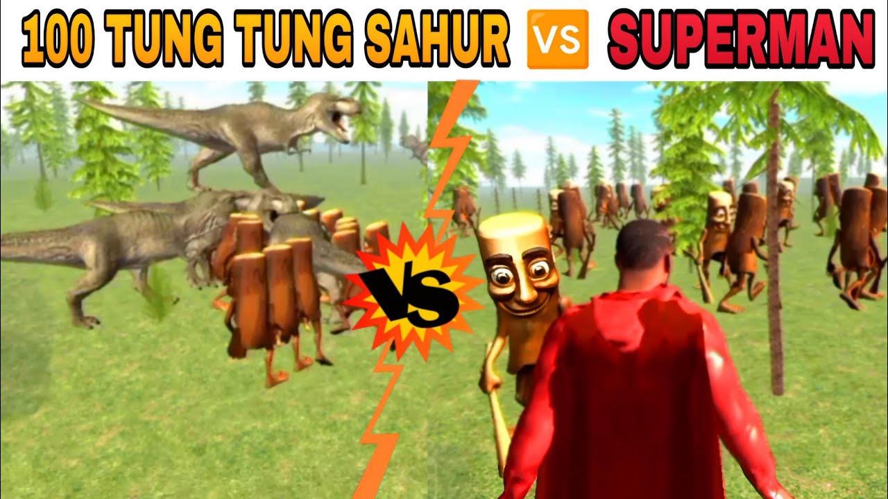 100 Tung Tung 🆚 Superman 💥 | Indian Bike Driving 3D