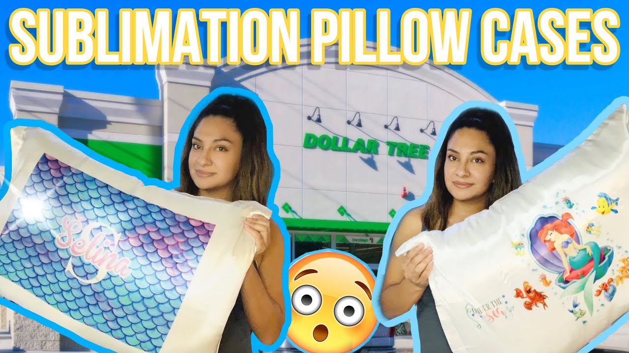 DOLLAR TREE SUBLIMATION PILLOW CASE! | Easy Sublimation Tutorial