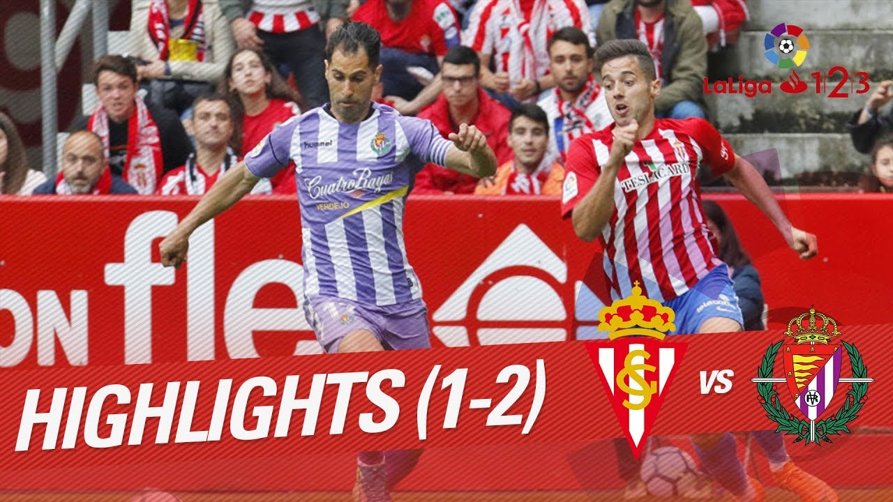 Resumen de Sporting de Gijón vs Real Valladolid (1-2)