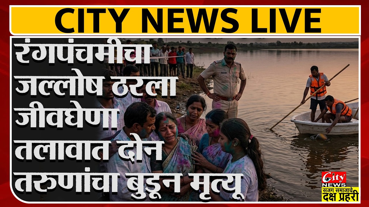 रंगपंचमीचा जल्लोष ठरला जीवघेणा, तलावात दोन तरुणांचा बुडून मृत्यू #citynews_amravati