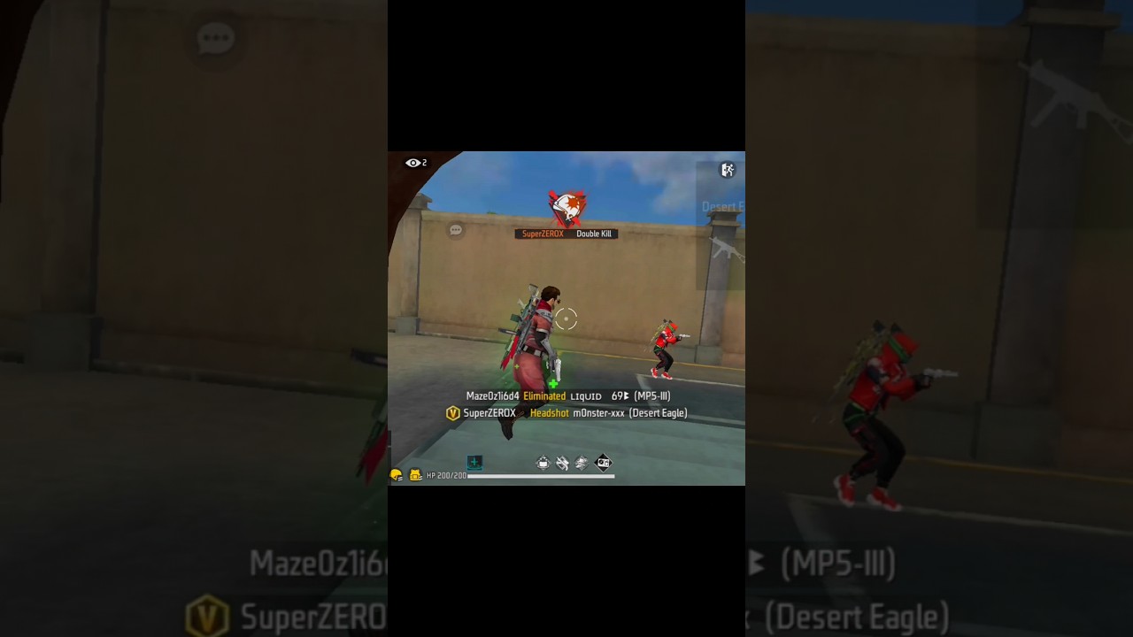 I found Zerox ff in training ground 🤩🔥 #freefire