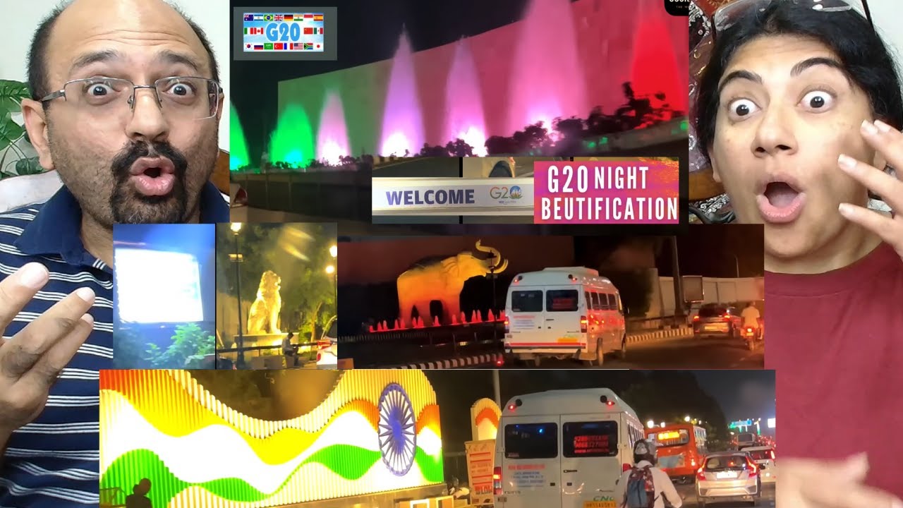 G20 Delhi Roads Night Beautification😱 - Amazing India Shining at Night😯 - Aerocity to Airport Road✨