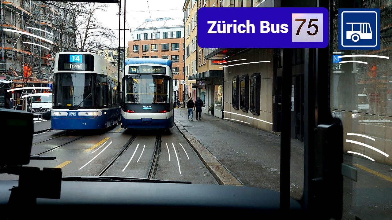 Zürich Bus 75 Cab Ride | Sternen Oerlikon - Seebacherplatz Ridealong [4K]