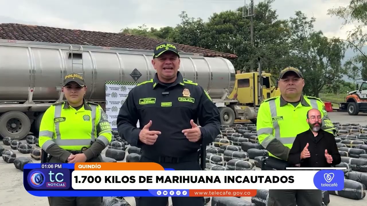 Policía incauta más de una tonelada de droga y mercancía ilegal en carreteras del Quindío