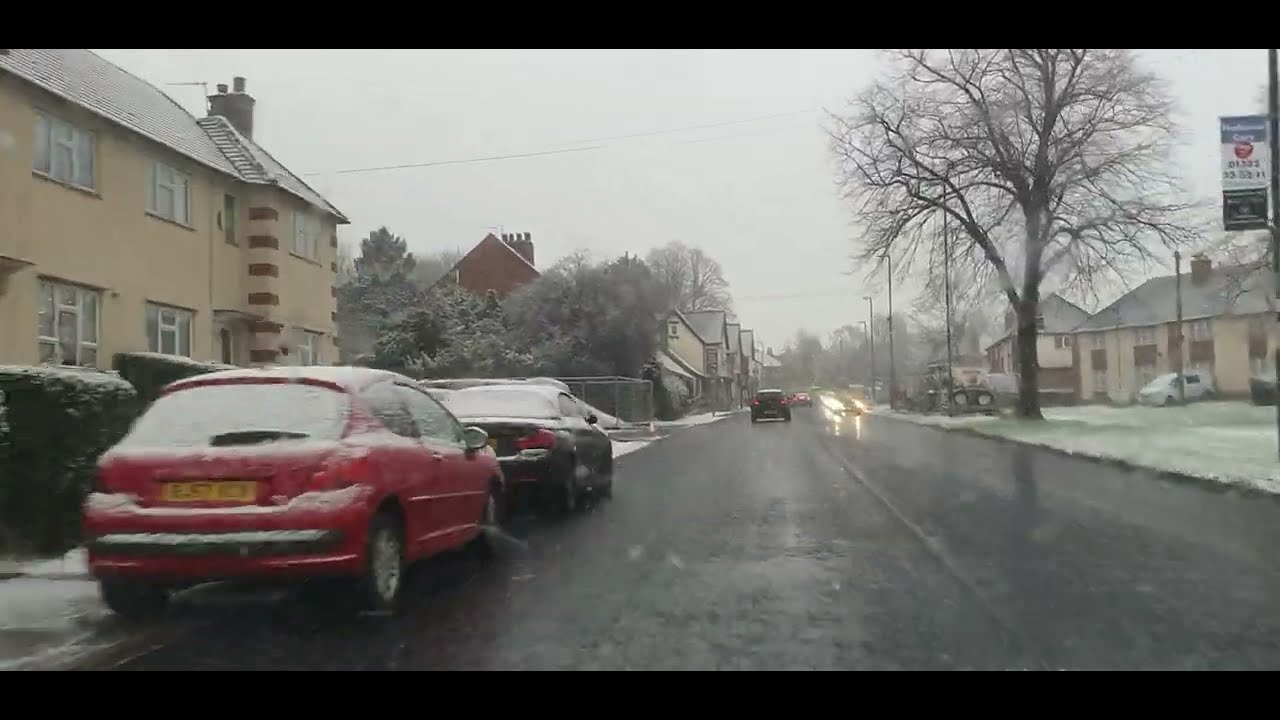 🇬🇧 #Driving in the #Snow #StensonRoad #Derby #England #UnitedKingdom #drivingadventure #snowydrive