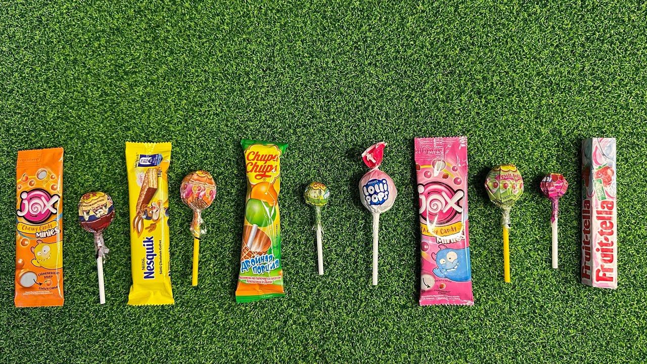 ASMR lollipop Candy 🍭|Chupa Chups , jox&Fruitella Nesguik