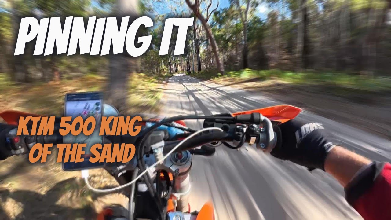 PINNING IT. KTM 500 KING OF THE SAND