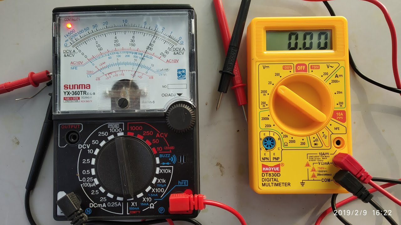 Digital multimeter V/S  Analog multimeter  Compare