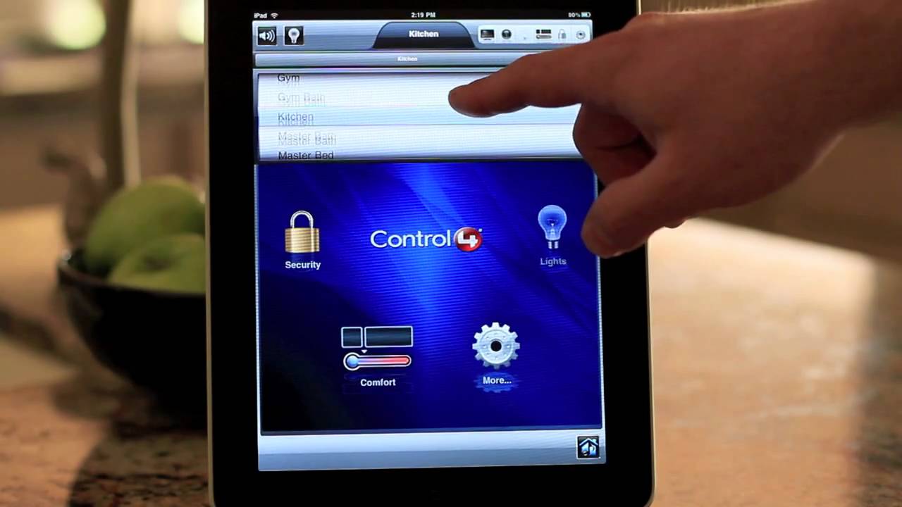 Control4 iPad demo