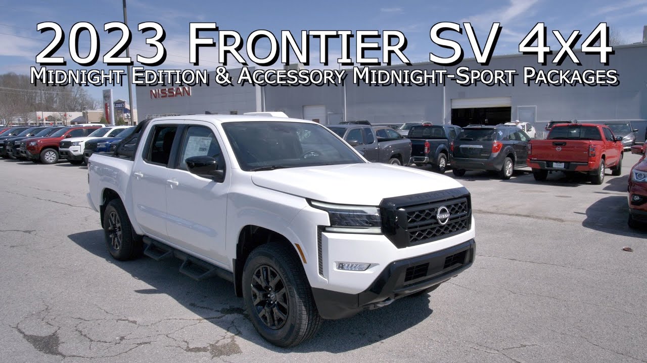 New 2023 Nissan Frontier SV 4x4 Midnight Edition & Accessory Midnight Sport Packages