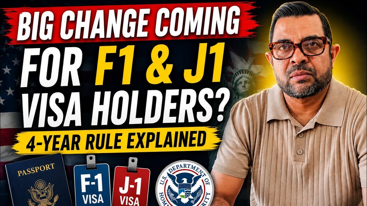 Big Change Coming for F1 & J1 Visa Holders? | 4-Year Rule Explained | May 2026
