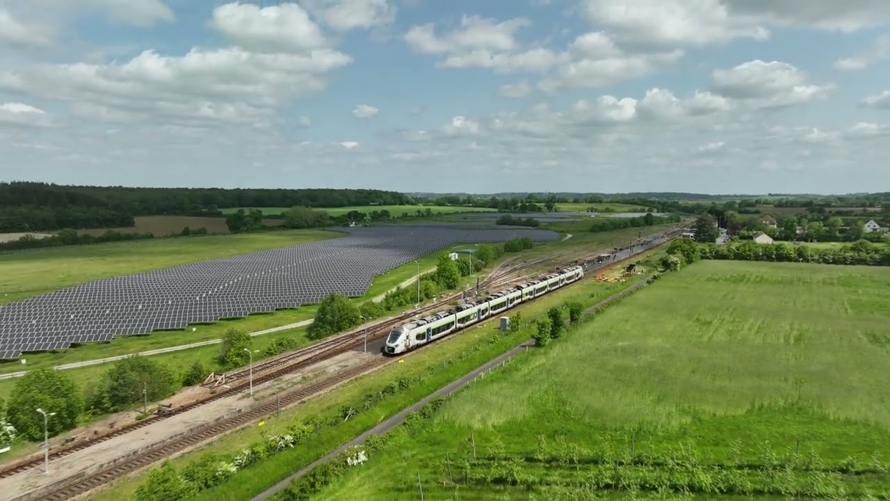 Reportage Sncf - Panneaux photovolta&iuml;ques