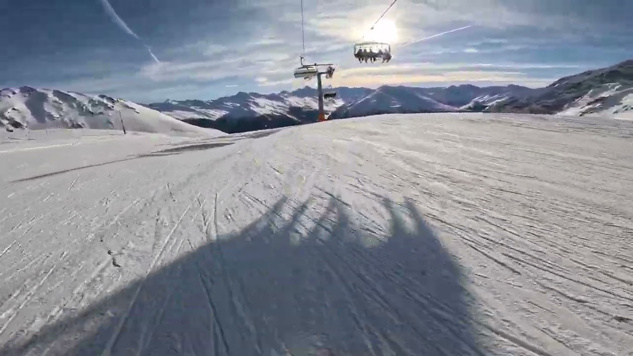 [Skiing] Davos-Parsenn: Slope #4 (red) on 27.12.2023