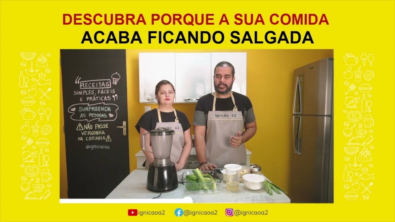 Porque minha comida fica salgada.
