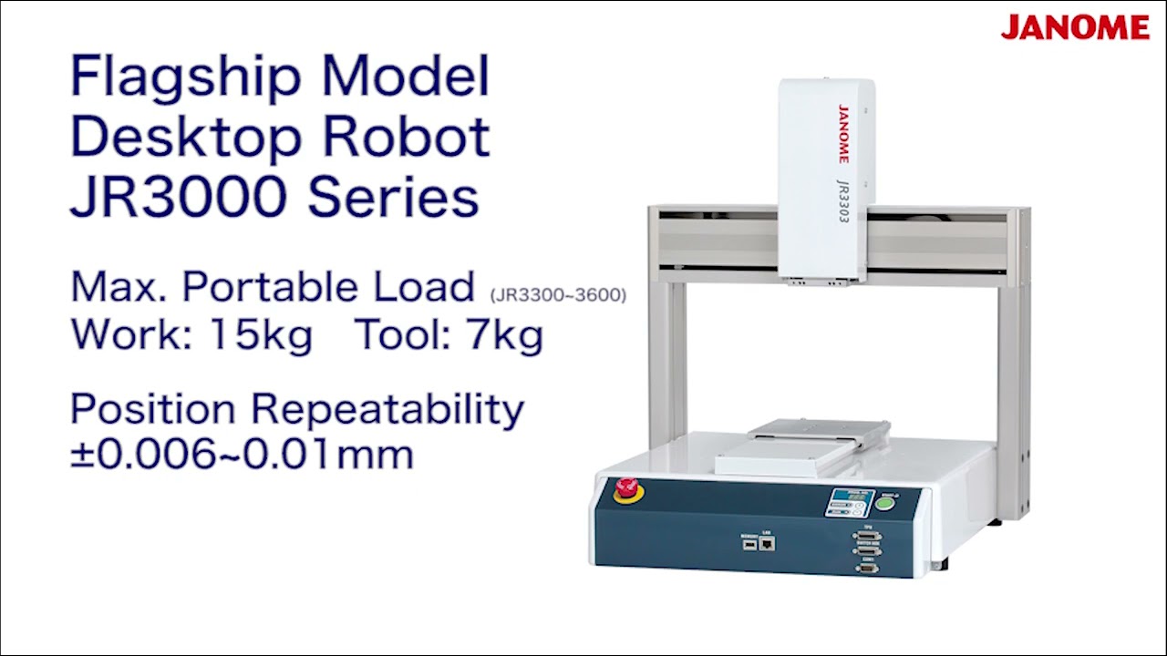 Janome Desktop Robot JR3000 Series 3Liquid Dispensing Demonstration