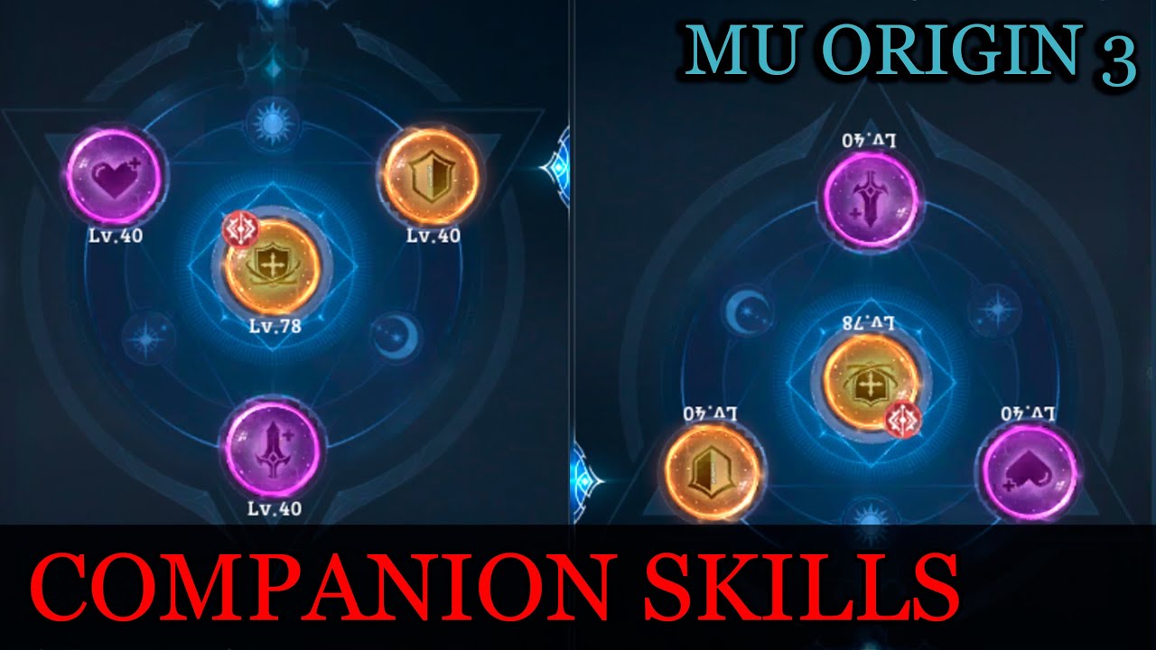 MU ORIGIN 3: COMPANION SKILLS.