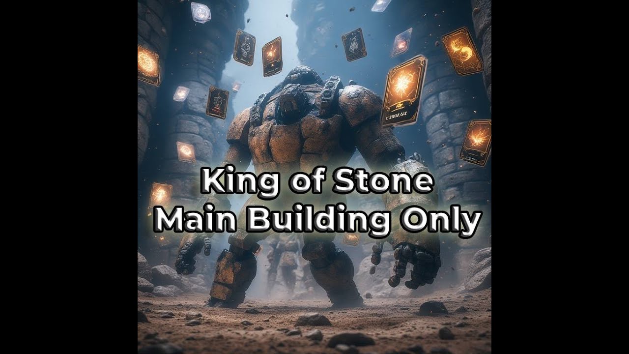 9 Kings – King of Stone | Main Building Only Run (King Difficulty) | No Units No Towers
