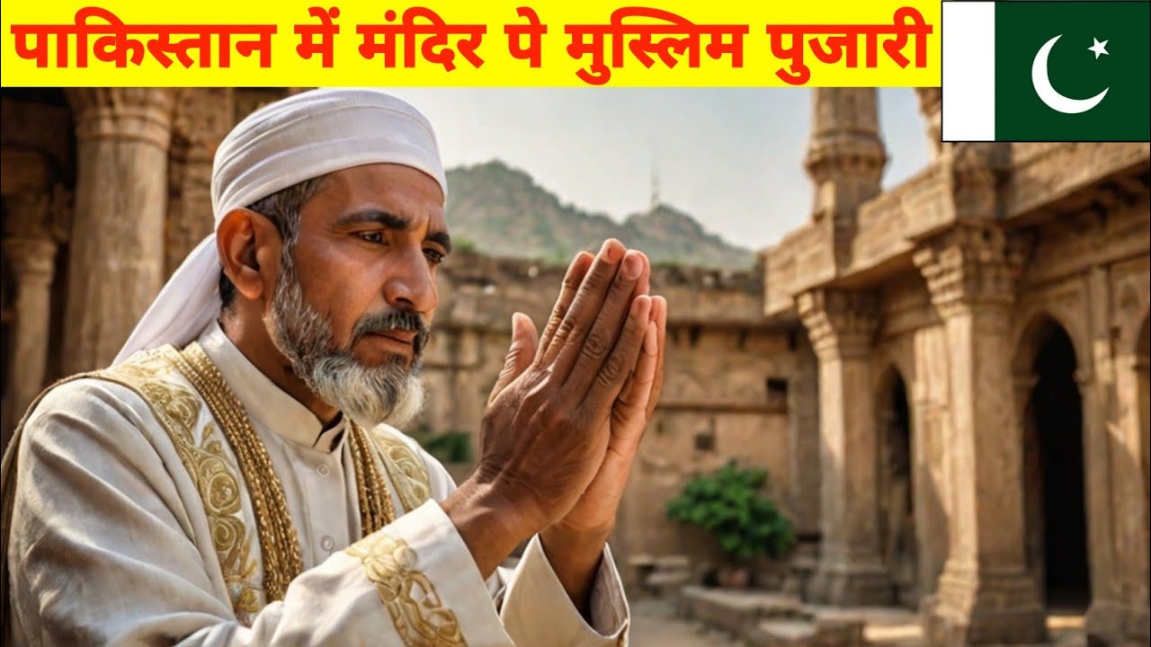 Muslim Priest in Shree Katasraj Temple of Hindu in Pakistan 🇵🇰