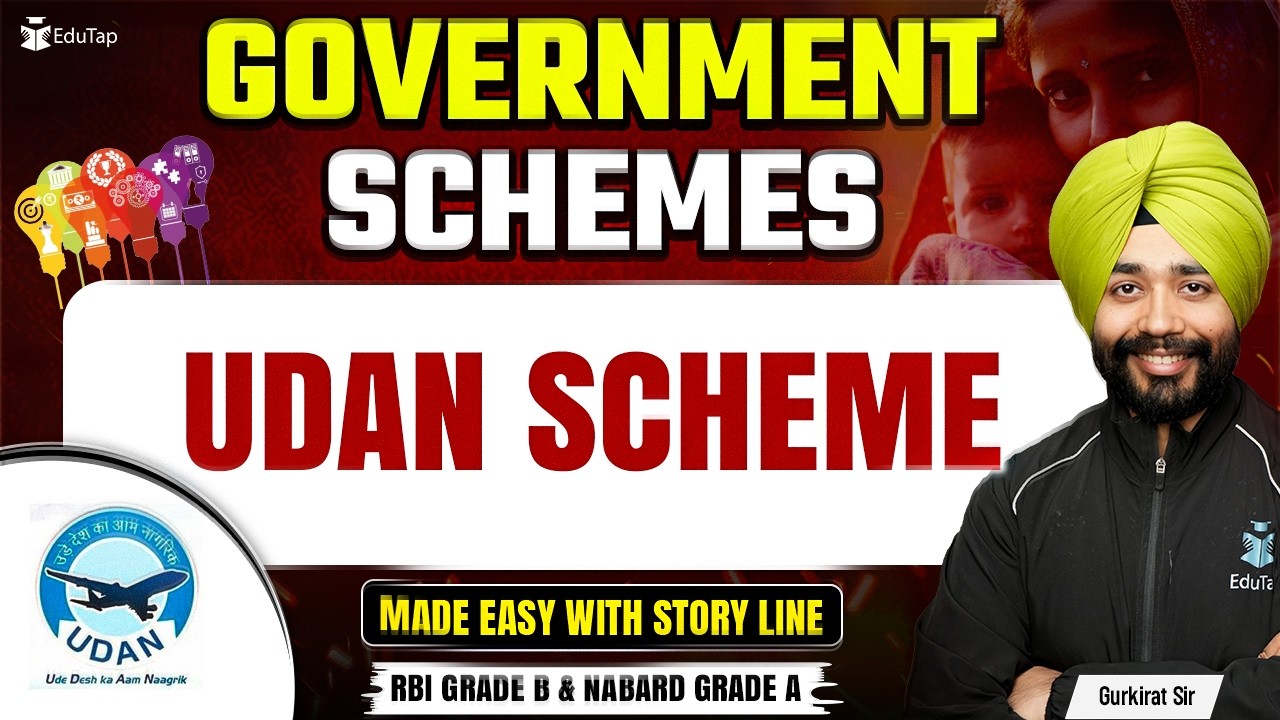 UDAN scheme | Important Govt Schemes for RBI Grade B & NABARD Grade A 2026