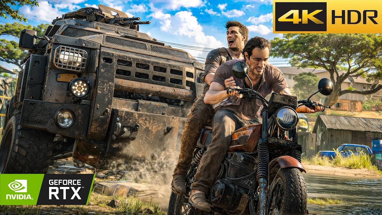 Uncharted 4 PC Gameplay Walkthrough Part 5 – The Legendary Madagascar Chase | RTX 4050 Ultra