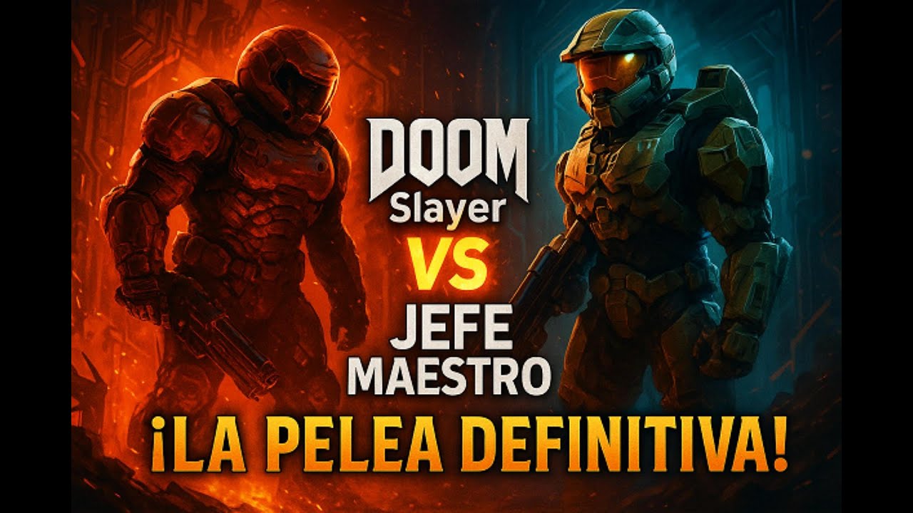 ¡DOOM Slayer vs Jefe Maestro! ¿Quién GANARÍA?