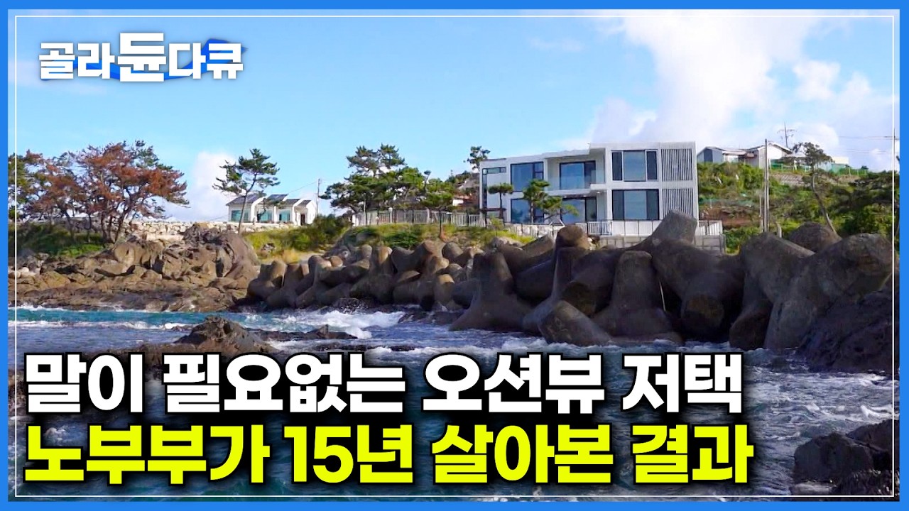 바다가 내 앞마당. 파도 부딪히는 절벽에 집을 지은 노부부｜3대가 모두 만족하는 바다와 혼연일체 전원주택｜바다가 곧 내 앞마당인 오션뷰 집의 장점과 단점｜건축탐구 집｜#골라듄다큐