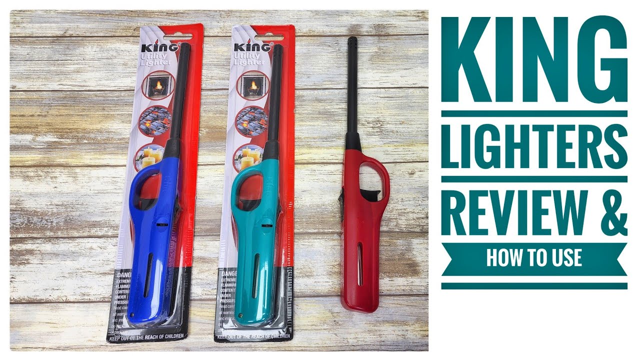 REVIEW 3 Pack King BKOU172 Multi Utility Lighter Assorted Colors How To light them