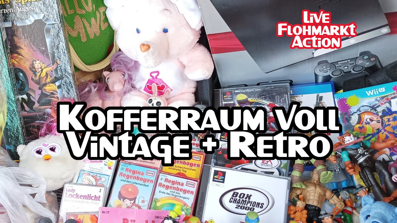 RTT #37 : Ein Kofferraum voll Vintage und Retro von der Live Hofflohmarkt Action